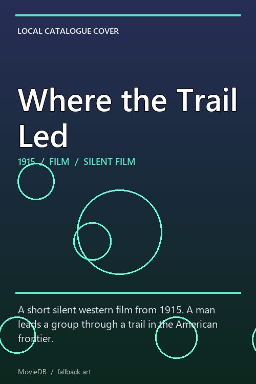 Where the Trail Led poster
