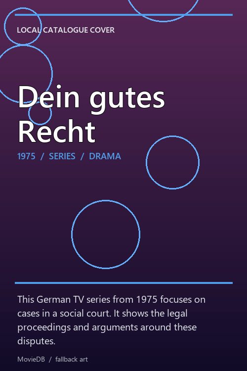 Dein gutes Recht poster