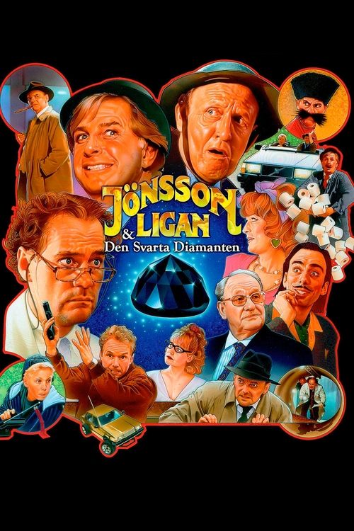 Jönssonligan och den svarta diamanten poster