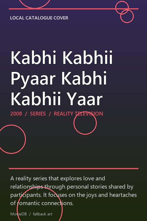 Kabhi Kabhii Pyaar Kabhi Kabhii Yaar poster