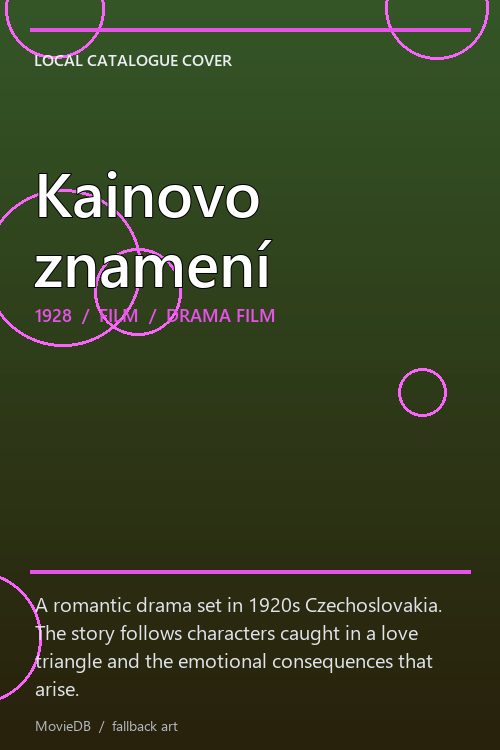 Kainovo znamení poster