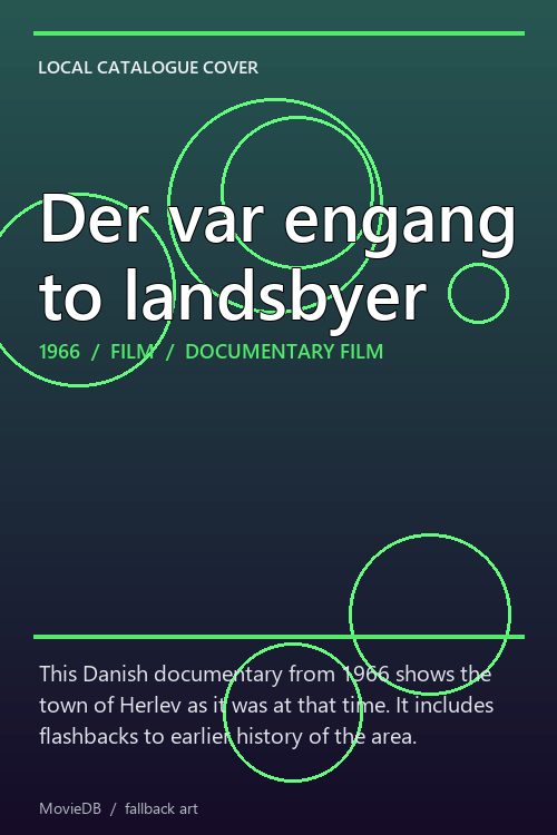 Der var engang to landsbyer poster