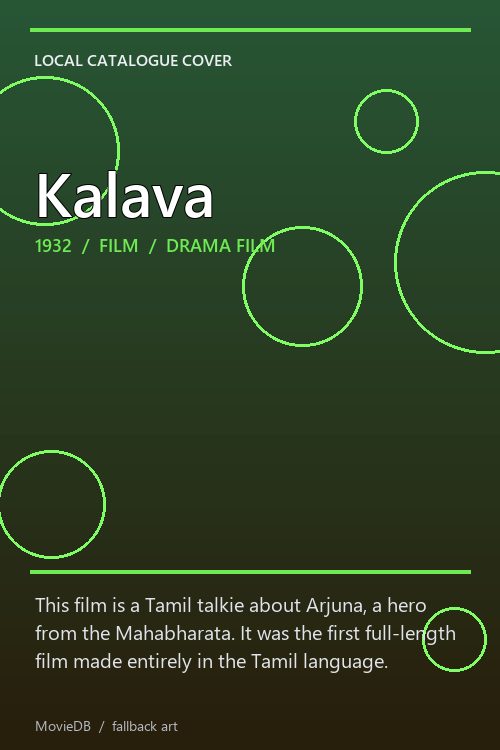 Kalava poster