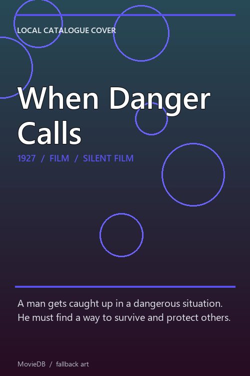 When Danger Calls poster