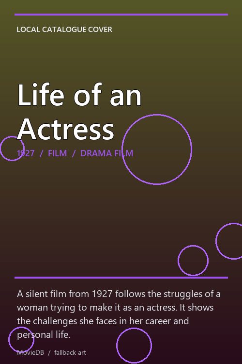 Life of an Actress poster