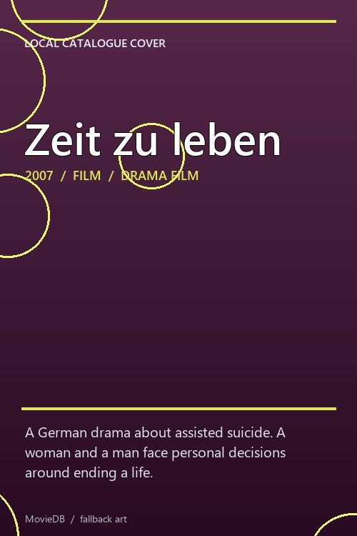 Zeit zu leben poster