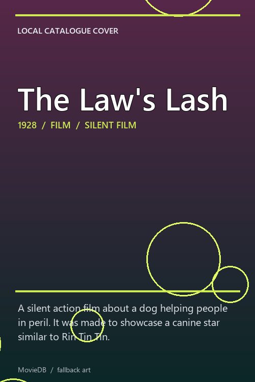 The Law's Lash poster