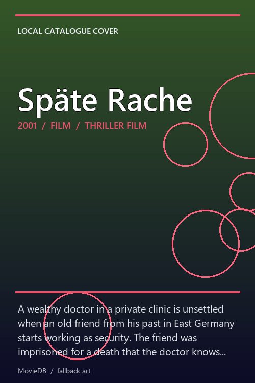Späte Rache poster