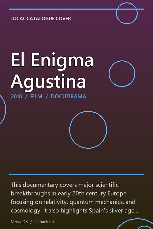 El Enigma Agustina poster