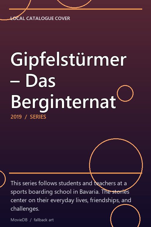 Gipfelstürmer – Das Berginternat poster