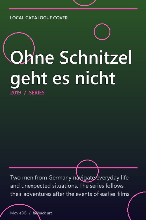 Ohne Schnitzel geht es nicht poster