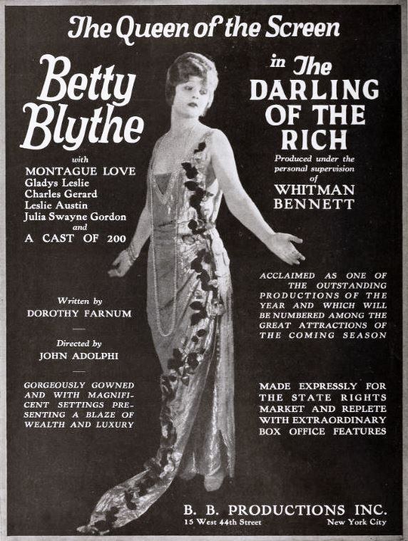 The Darling of the Rich poster