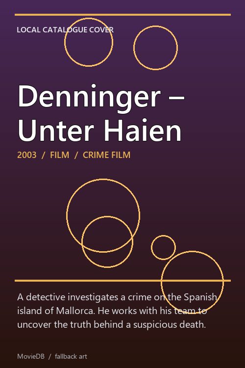 Denninger – Unter Haien poster
