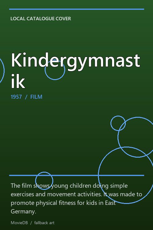 Kindergymnastik poster