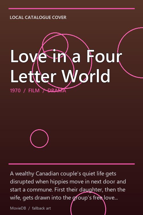 Love in a Four Letter World poster