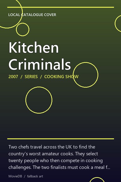 Kitchen Criminals poster