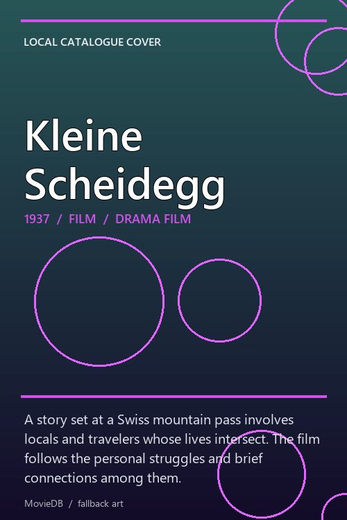 Kleine Scheidegg poster