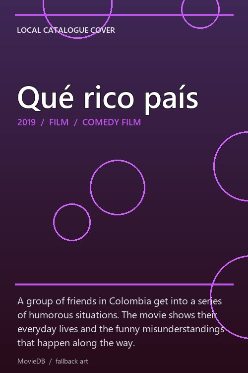 Qué rico país poster