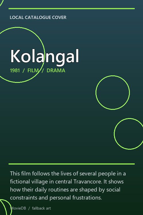 Kolangal poster