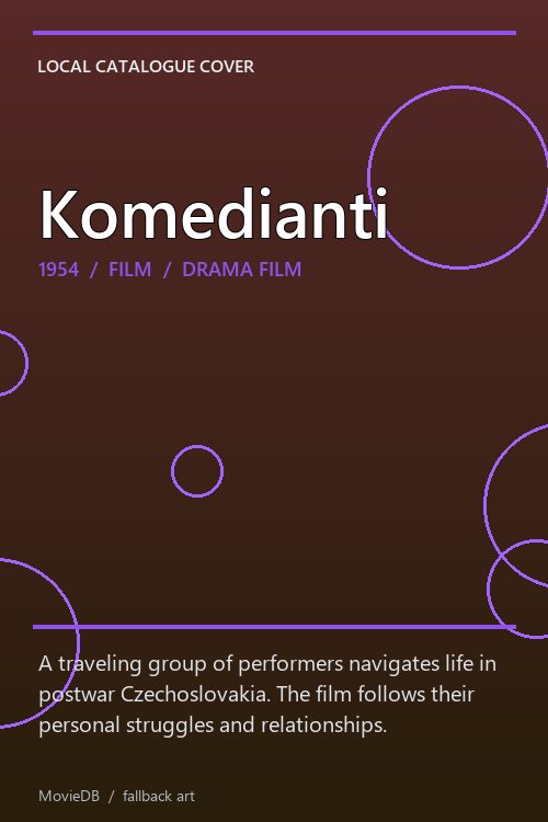 Komedianti poster