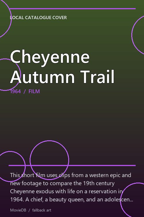 Cheyenne Autumn Trail poster