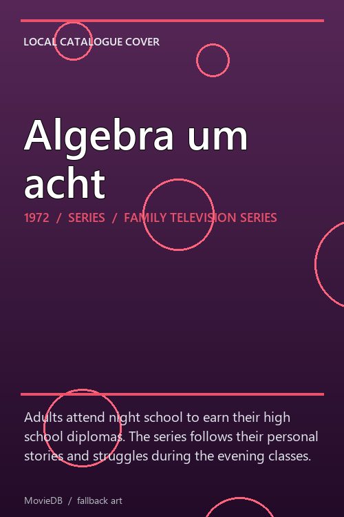 Algebra um acht poster