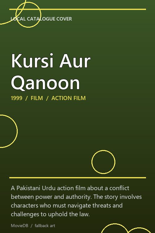 Kursi Aur Qanoon poster