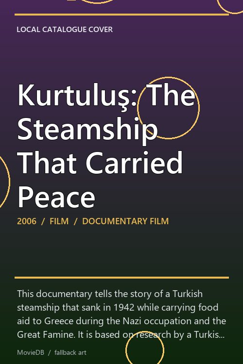 Kurtuluş: The Steamship That Carried Peace poster