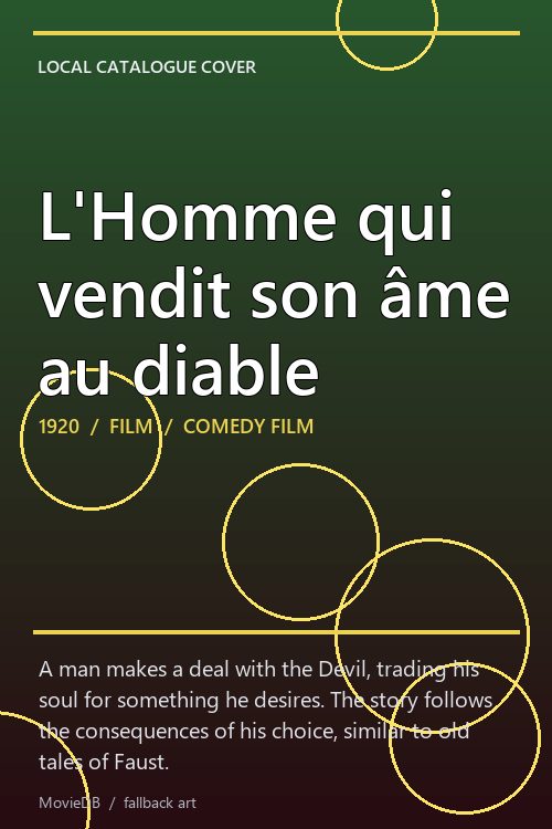 L'Homme qui vendit son âme au diable poster