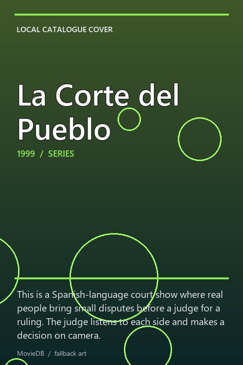 La Corte del Pueblo poster
