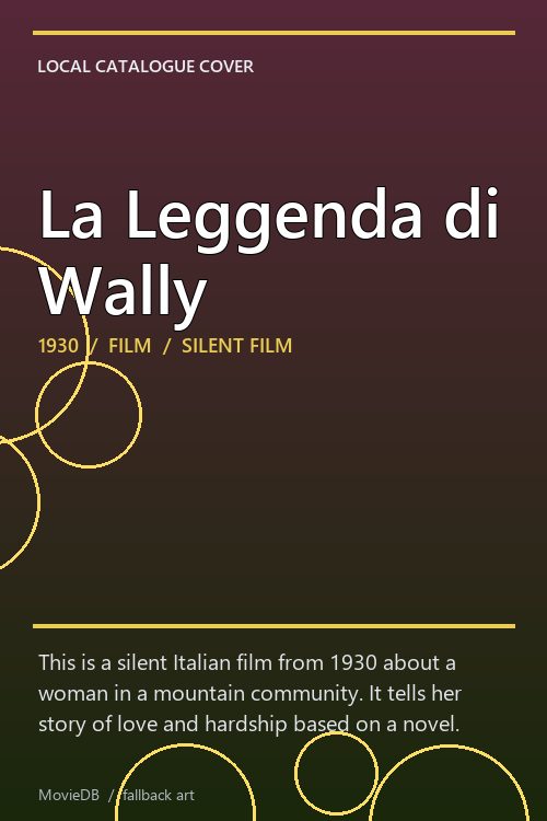 La Leggenda di Wally poster