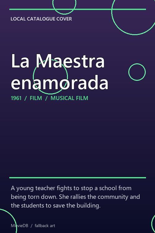 La Maestra enamorada poster