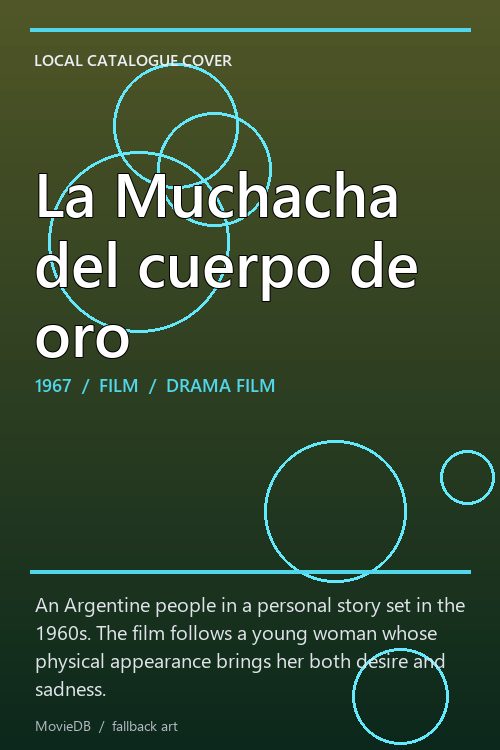 La Muchacha del cuerpo de oro poster