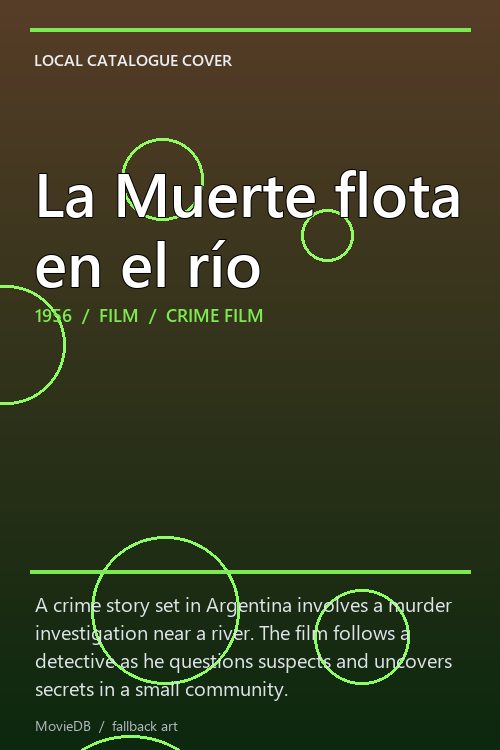 La Muerte flota en el río poster