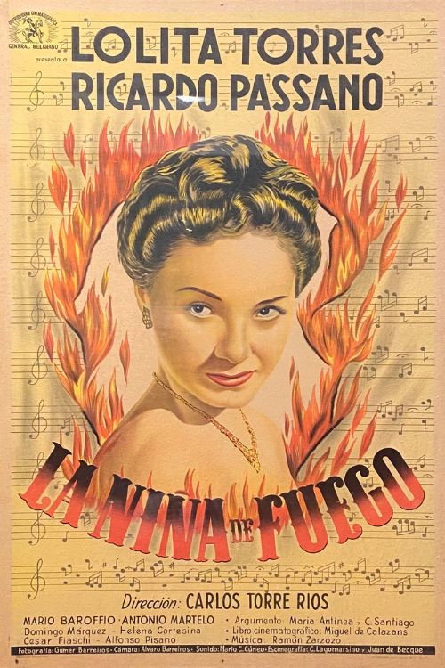 La Niña de fuego poster