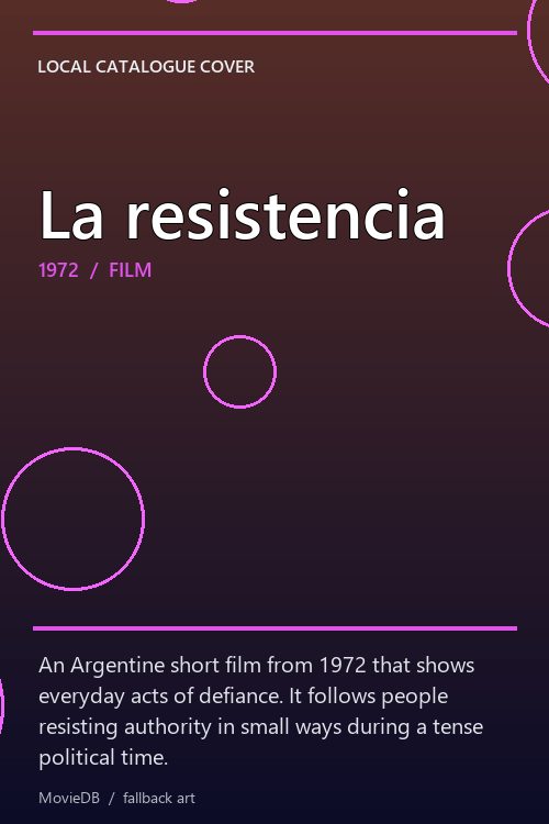 La resistencia poster