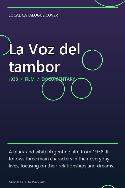 La Voz del tambor poster