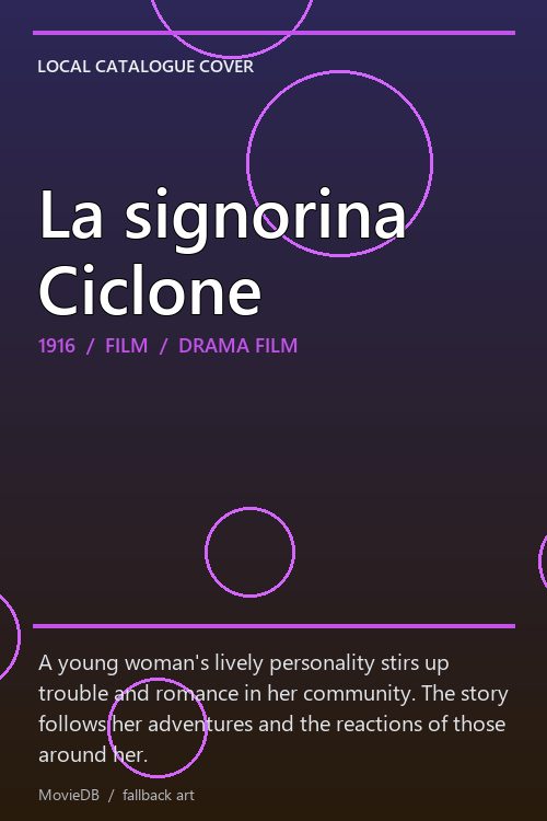 La signorina Ciclone poster