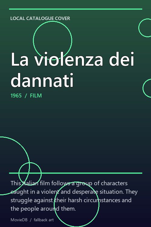 La violenza dei dannati poster