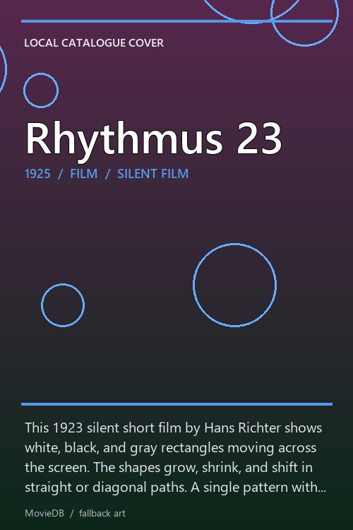 Rhythmus 23 poster