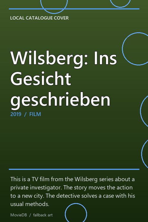 Wilsberg: Ins Gesicht geschrieben poster