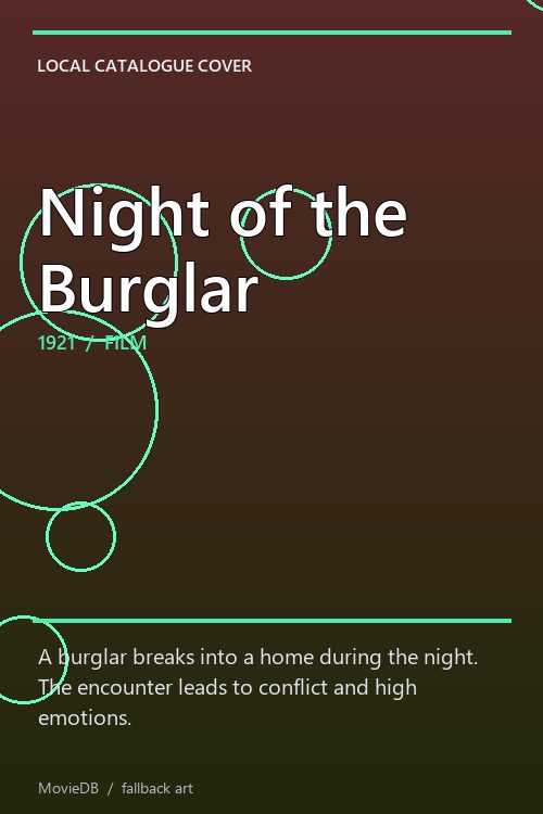 Night of the Burglar poster
