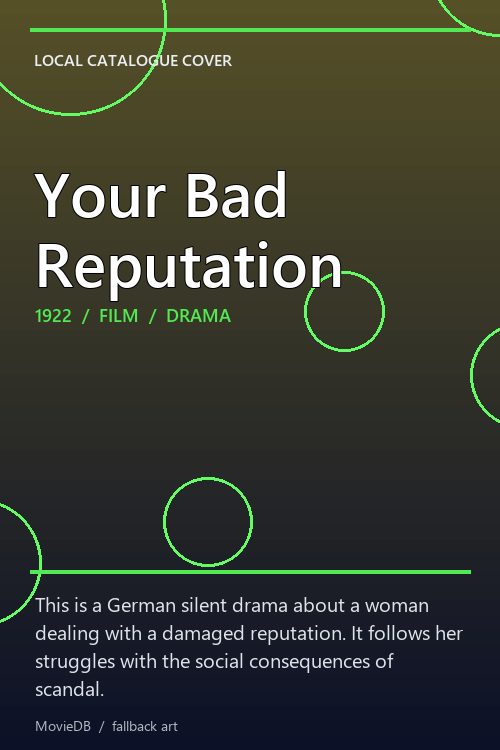 Your Bad Reputation poster