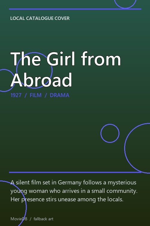 The Girl from Abroad poster