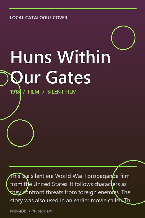 Huns Within Our Gates poster