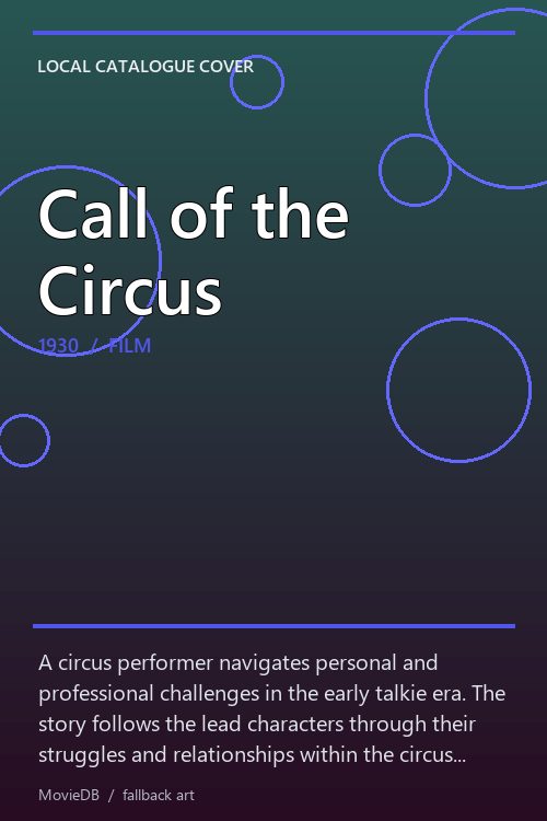 Call of the Circus poster
