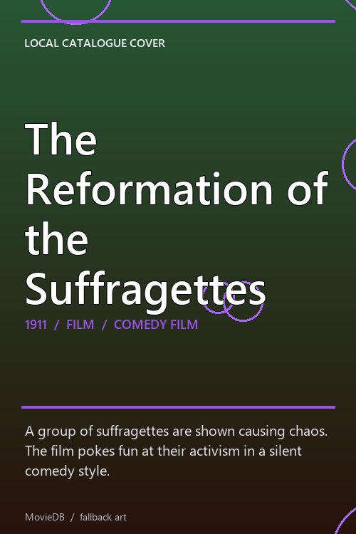 The Reformation of the Suffragettes poster