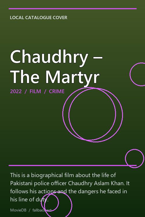 Chaudhry – The Martyr poster