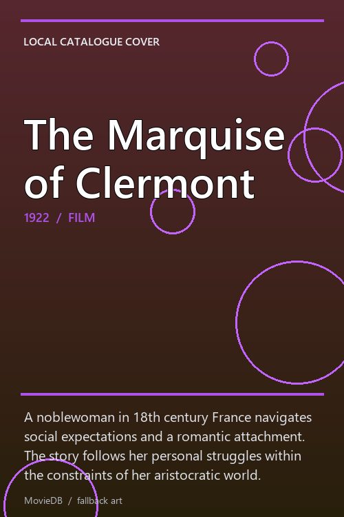 The Marquise of Clermont poster