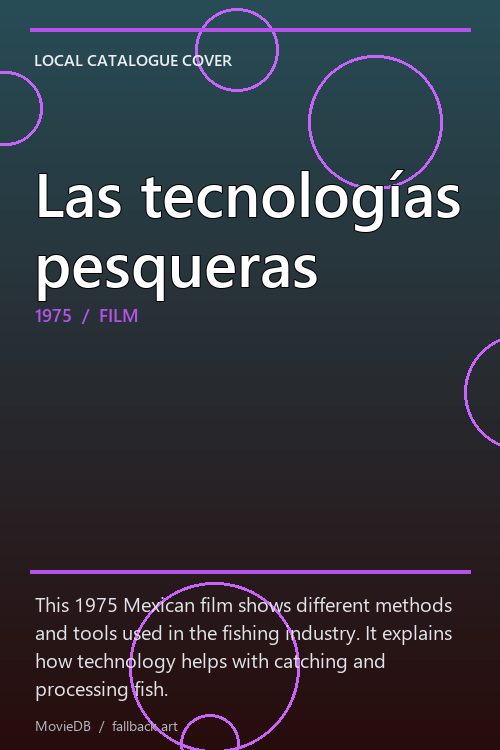 Las tecnologías pesqueras poster